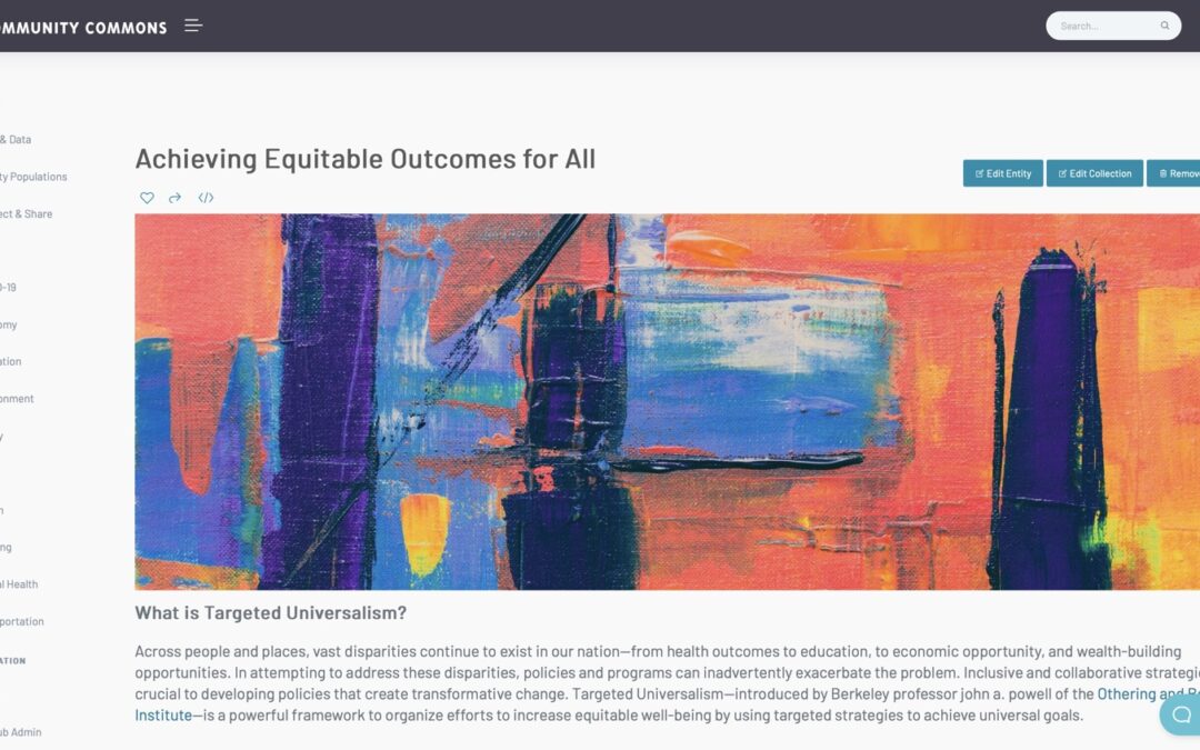 Achieving Equitable Outcomes for All